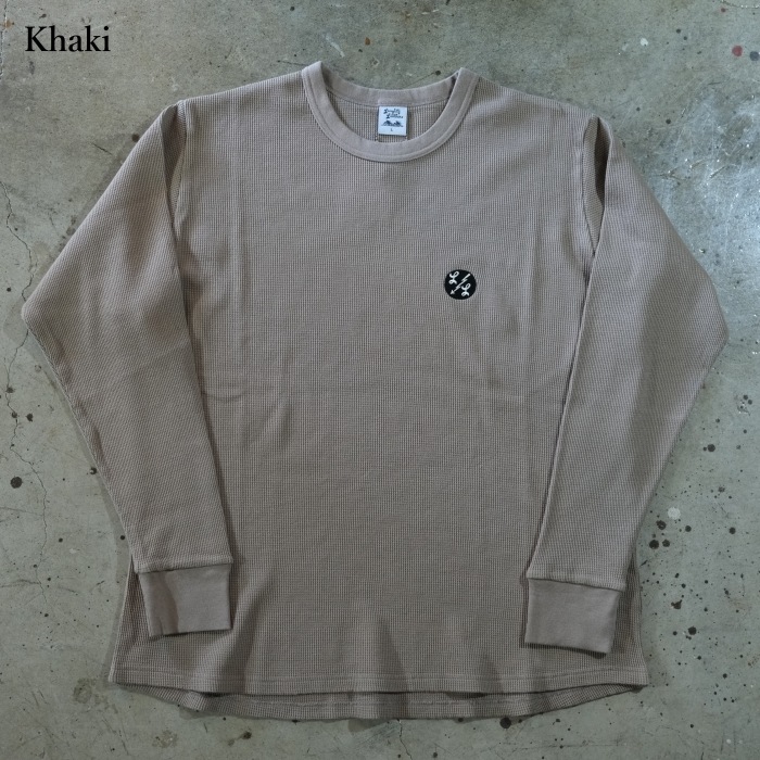 Langlitz Leathers ��󥰥�åĥ쥶������Waffle Long Sleeve T-shirt�ۡڻɽ��ۥ�åե�ĹµT����� �����ޥ� ����TEE COTTON100% �������ܥǥ�