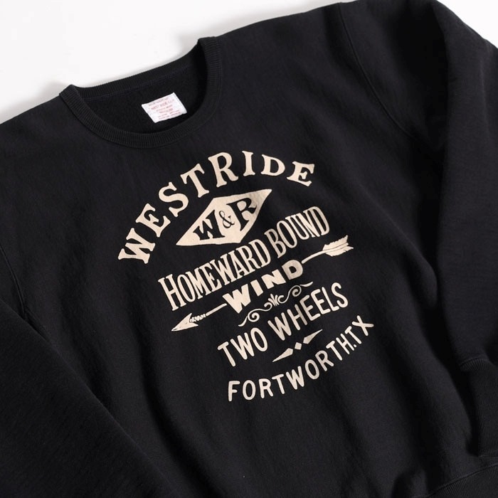 WESTRIDE �������ȥ饤�ɡ�RW CREW�ۡ�25-02�ۥ�С����������֥������å� ���롼�ͥå��������å� ΢���� ������ MADE IN JAPAN