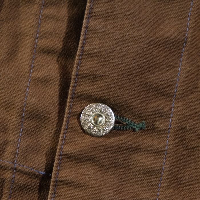 TCB jeans �ƥ��������ӡ������󥺡�Cat Head Jacket Brown Canvas�ۥ���åȥإåɥ��㥱�å� �֥饦�󥭥��Х����С������� ���祢������ COTTON 