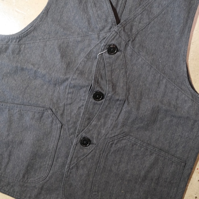 TCB jeans �ƥ��������ӡ������󥺡�Huntsman Vest�ۢ�Covert Herringbone�� �ϥ�ƥ��󥰥٥��� ���С��ȥإ��ܡ��� ��� COTTON100�� ������