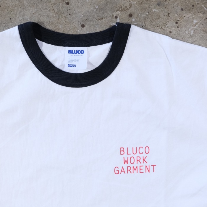 BLUCO ֥륳153-22-013ۡPRINT RINGER TEE -Diff-ۥץȥ󥬡T ץ ꥸʥܥǥ COTTON100