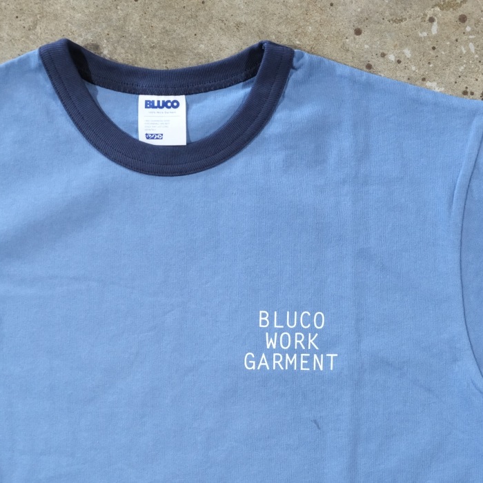 BLUCO ֥륳153-22-013ۡPRINT RINGER TEE -Diff-ۥץȥ󥬡T ץ ꥸʥܥǥ COTTON100