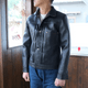 Y'2 LEATHER �磻�ġ��쥶����EB-140-T�ۡ�ECO HORSE TEA-CORE WWII Type G�����ۢ�44XXL��㥨���ۡ��� ���BLACK�������ǥ� �ϳ� MADE IN JAPAN