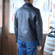Y'2 LEATHER �磻�ġ��쥶����EB-140-T�ۡ�ECO HORSE TEA-CORE WWII Type G�����ۢ�44XXL��㥨���ۡ��� ���BLACK�������ǥ� �ϳ� MADE IN JAPAN