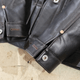 Y'2 LEATHER �磻�ġ��쥶����EB-140-T�ۡ�ECO HORSE TEA-CORE WWII Type G�����ۢ�44XXL��㥨���ۡ��� ���BLACK�������ǥ� �ϳ� MADE IN JAPAN