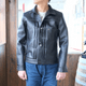 Y'2 LEATHER �磻�ġ��쥶����EB-140-T�ۡ�ECO HORSE TEA-CORE WWII Type G�����ۢ�44XXL��㥨���ۡ��� ���BLACK�������ǥ� �ϳ� MADE IN JAPAN