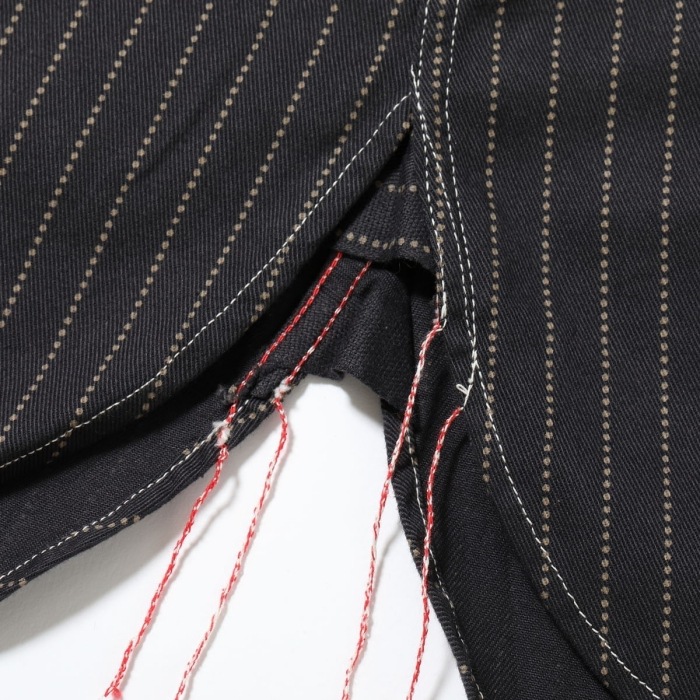 SUGAR CANE���奬���������SC29585�ۡ�FICTION ROMANCE 8.5oz. BLACK WABASH STRIPE WORK SHIRT�ۥե����������ޥ� �����Хå��她�ȥ饤�ץ������� 