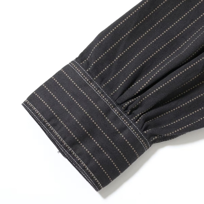 SUGAR CANE���奬���������SC29585�ۡ�FICTION ROMANCE 8.5oz. BLACK WABASH STRIPE WORK SHIRT�ۥե����������ޥ� �����Хå��她�ȥ饤�ץ������� 