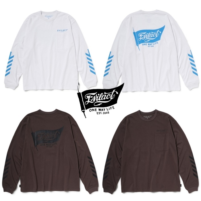 EVILACT �����֥륢���ȡ�EA26-ACT1-T01�ۡ�FLAG-261 LS��ĹµT����� �ե�å����� ���󥰥��꡼�� ���åȥ�100��