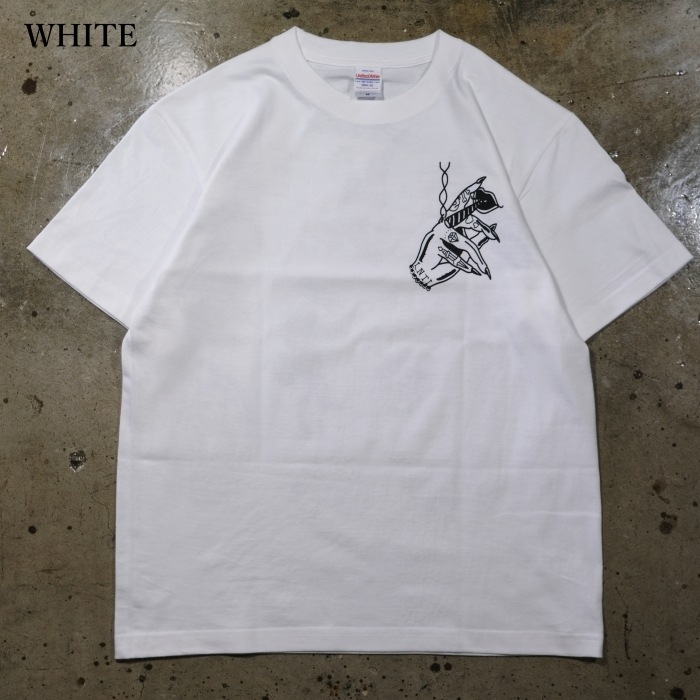 LOOSE NEEDLE��GRIN WEAR �롼���ˡ��ɥ������󥦥�����PRINT S/S T-Shirts�ۥץ���ȾµT����� ���ȥ����ǥ����� ���֥�͡��� COTTON100��