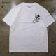 LOOSE NEEDLE��GRIN WEAR �롼���ˡ��ɥ������󥦥�����PRINT S/S T-Shirts�ۥץ���ȾµT����� ���ȥ����ǥ����� ���֥�͡��� COTTON100��