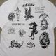 LOOSE NEEDLE��GRIN WEAR �롼���ˡ��ɥ������󥦥�����PRINT S/S T-Shirts�ۥץ���ȾµT����� ���ȥ����ǥ����� ���֥�͡��� COTTON100��