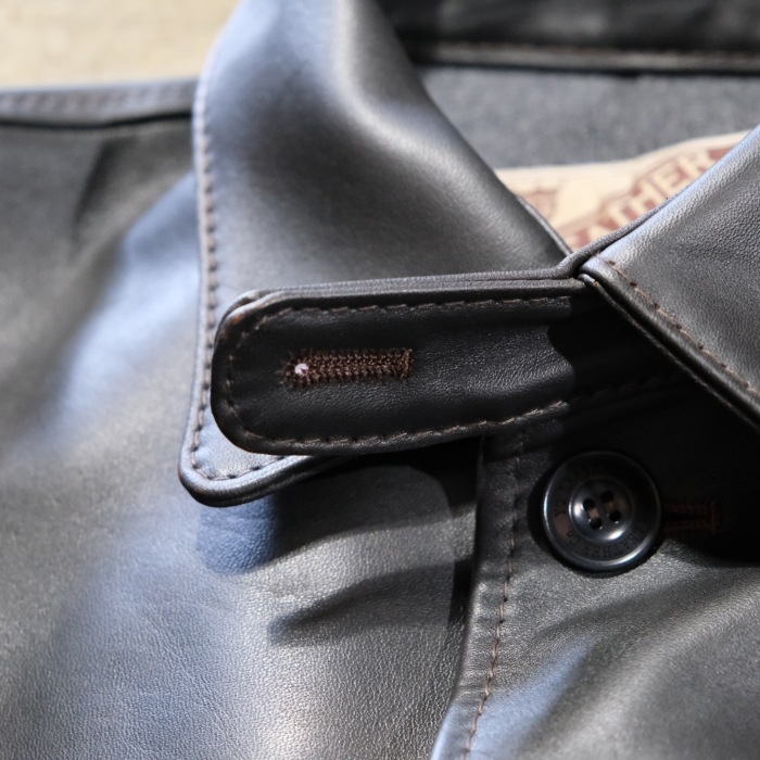 Y'2 LEATHER �磻�ġ��쥶����FC-77�ۡ�FADED HORSE CAR COAT�ۢ�44XXL���BLACK(TEACORE)�� �ۡ����ϥ��ɥ��������� ��� MADE IN JAPAN