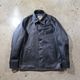 Y'2 LEATHER �磻�ġ��쥶����FC-77�ۡ�FADED HORSE CAR COAT�ۢ�44XXL���BLACK(TEACORE)�� �ۡ����ϥ��ɥ��������� ��� MADE IN JAPAN
