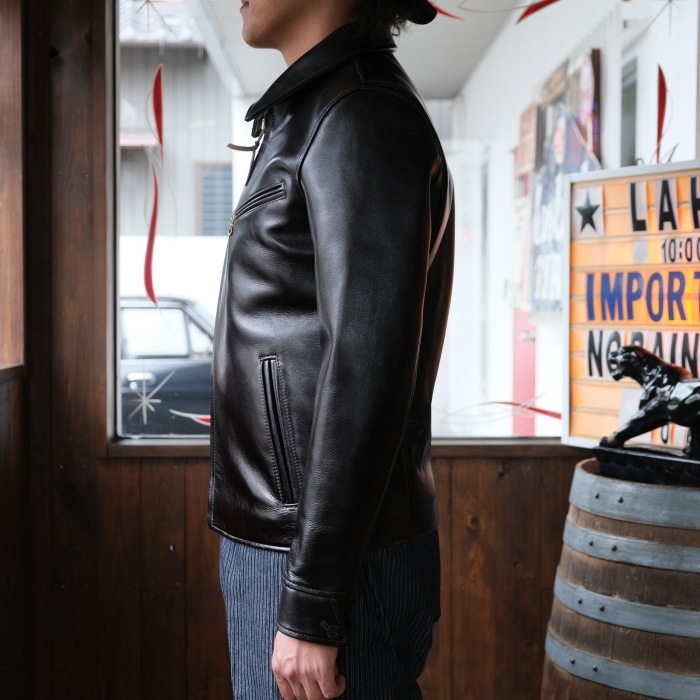 Y'2 LEATHER �磻�ġ��쥶����LSR-42�ۡ�ANILINE STEER SINGLE RIDERS�ۢ�BLACK�䥷�󥰥�饤������ �쥶�����㥱�å� ���ƥ��ϥ��ɥ� ���� ������