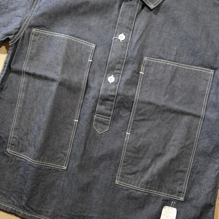 TCB jeans �ƥ��������ӡ������󥺡�Catface Pullover Shirt�ۥ���åȥե����� �ץ륪���С������ �ǥ˥� ���åȥ�100% 10.5oz ������