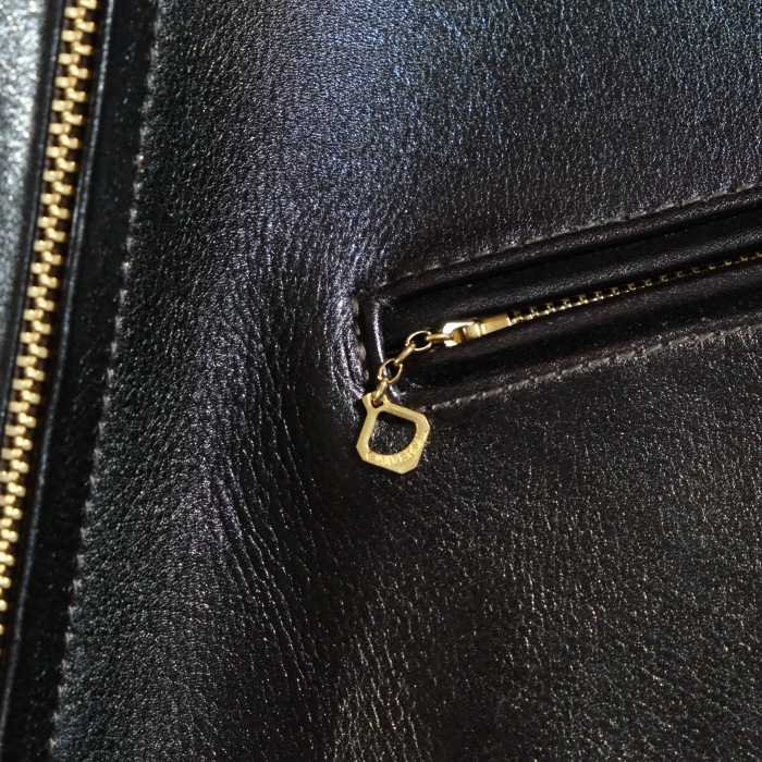 Y'2 LEATHER �磻�ġ��쥶����LSR-42�ۡ�ANILINE STEER SINGLE RIDERS�ۢ�BLACK���44XXL�䥷�󥰥�饤������ �쥶�����㥱�å� ���ƥ��ϥ��ɥ� ���� ������