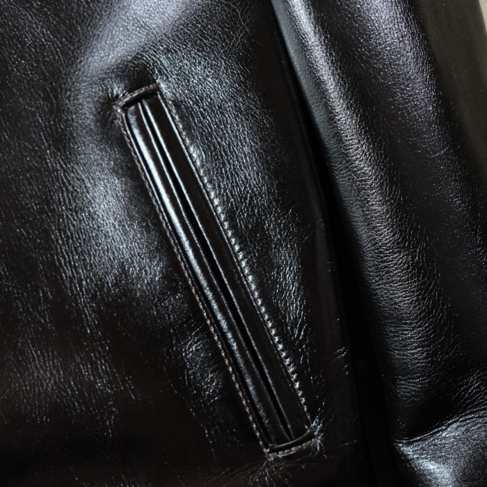 Y'2 LEATHER �磻�ġ��쥶����LSR-42�ۡ�ANILINE STEER SINGLE RIDERS�ۢ�BLACK���44XXL�䥷�󥰥�饤������ �쥶�����㥱�å� ���ƥ��ϥ��ɥ� ���� ������