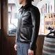 Y'2 LEATHER �磻�ġ��쥶����LSR-42�ۡ�ANILINE STEER SINGLE RIDERS�ۢ�BLACK���44XXL�䥷�󥰥�饤������ �쥶�����㥱�å� ���ƥ��ϥ��ɥ� ���� ������