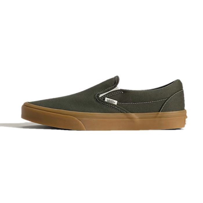 VANS �Х󥺡�CLASSIC SLIP-ON�ۢ�Gum Obsidian Fern Green�䥯�饷�å�����åݥ� ���ˡ����� �����Х�