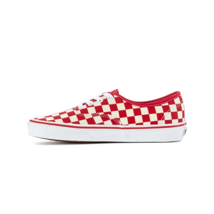 VANS �Х󥺡�AUTHENTIC�ۢ�Primary Check Racing Red/White�䥪������ƥ��å� ���ˡ����� �����å��� �����ƥ����ˡ����� 