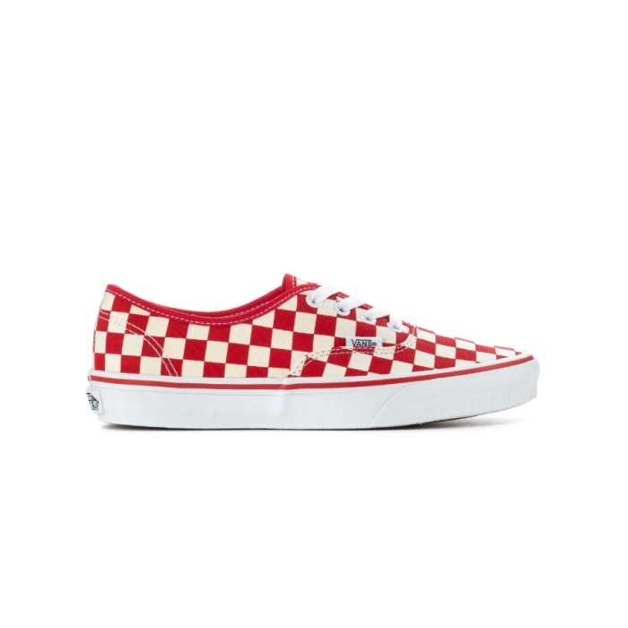 VANS �Х󥺡�AUTHENTIC�ۢ�Primary Check Racing Red/White�䥪������ƥ��å� ���ˡ����� �����å��� �����ƥ����ˡ����� 