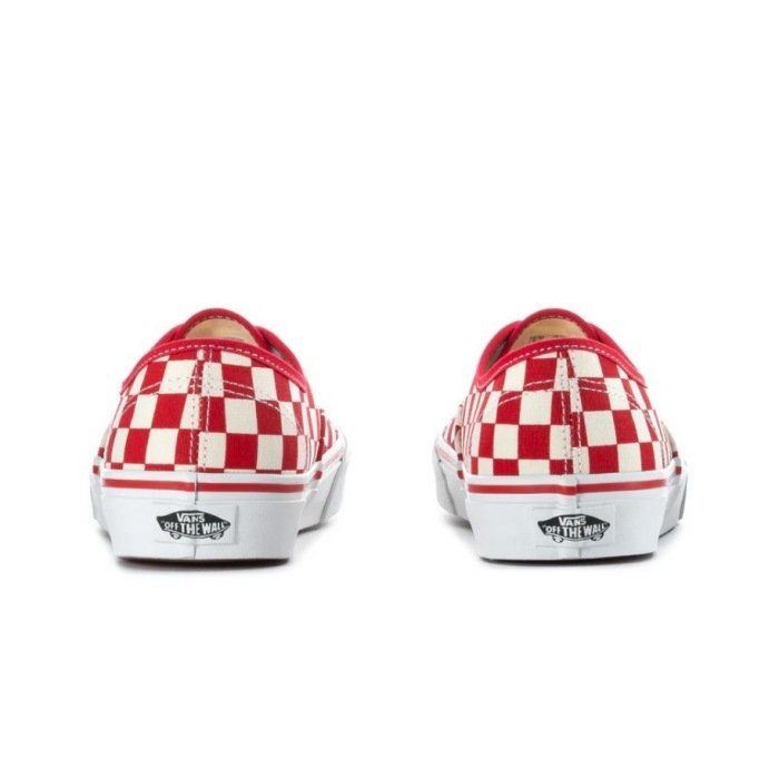 VANS �Х󥺡�AUTHENTIC�ۢ�Primary Check Racing Red/White�䥪������ƥ��å� ���ˡ����� �����å��� �����ƥ����ˡ����� 