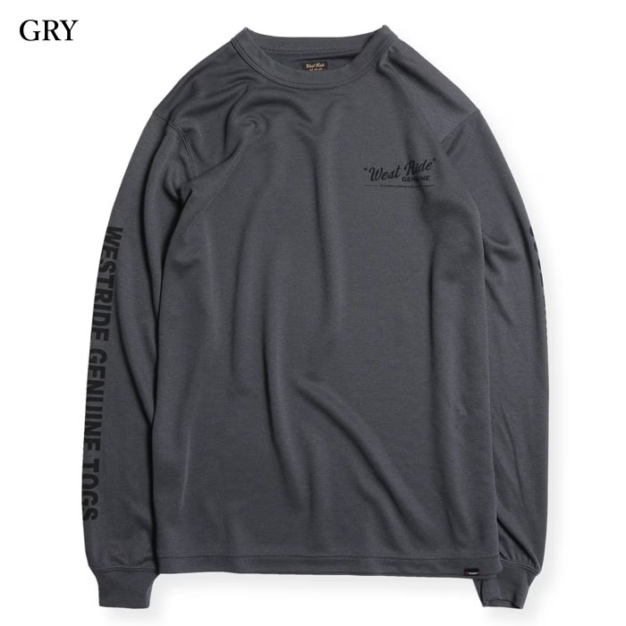 WESTRIDE  �������ȥ饤�ɡ�POWER DRY LONG TEE-1�ۢ�GENUINE�� �ѥ�ɥ饤 L/ST����� ��å���ĹµT����� ®���Ǻ�