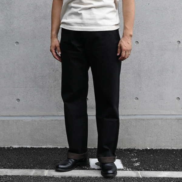 TROPHY CLOTHING �ȥ��ե������������󥰡�1905�ۡ�Blackie Denim Standard Pants�ۥ֥�å����ǥ˥ॹ��������ɥѥ�� �֥�å��ǥ˥�