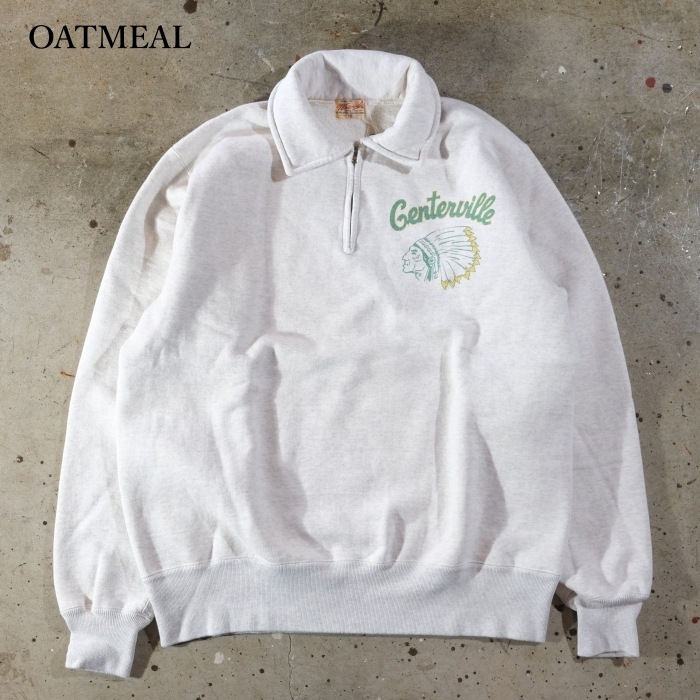 WHITESVILLE �ۥ磻�ĥӥ��WV69618�ۡ�HALF ZIP SAWEAT SHIRT�ۢ�PRINT��ϡ��ե��åץ������åȥ���� �ץ��� ������