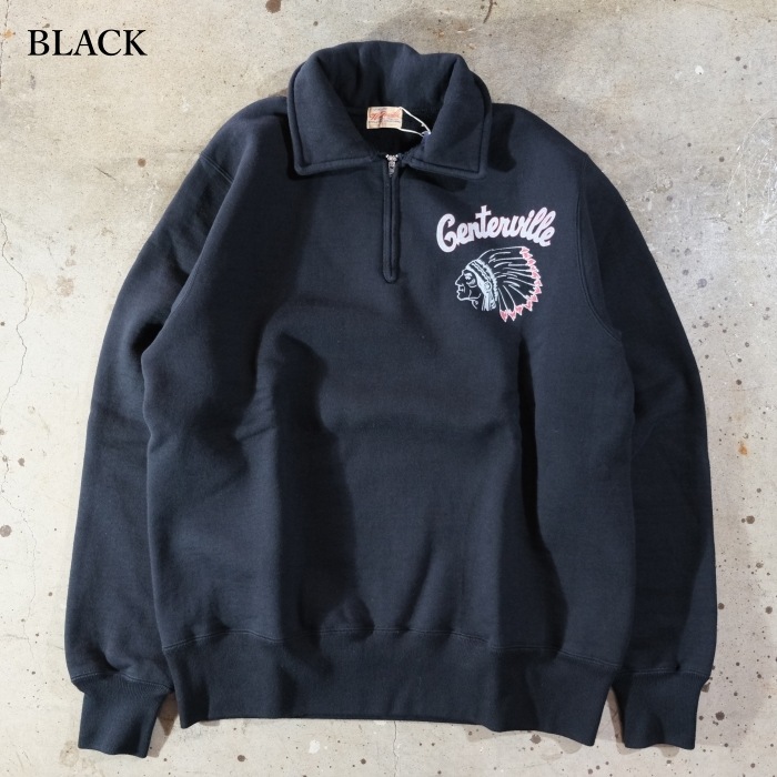 WHITESVILLE �ۥ磻�ĥӥ��WV69618�ۡ�HALF ZIP SAWEAT SHIRT�ۢ�PRINT��ϡ��ե��åץ������åȥ���� �ץ��� ������