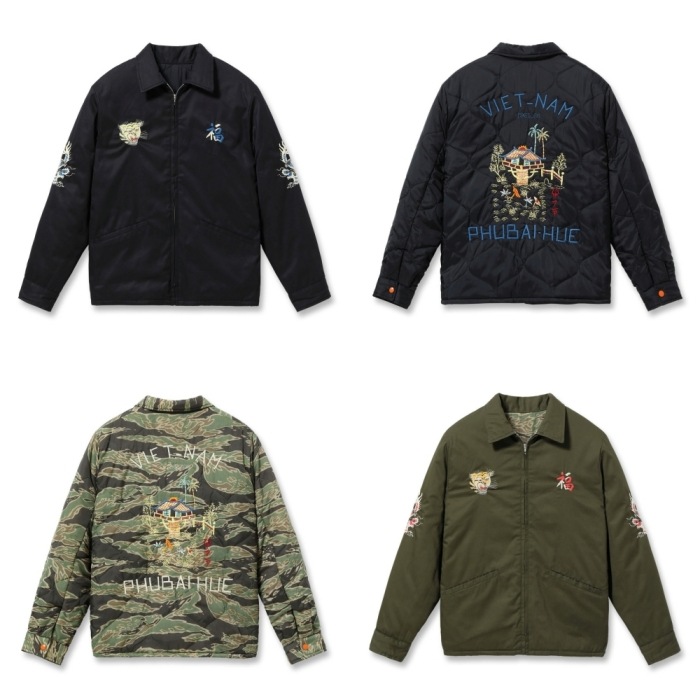 TAILOR TOYO �ơ��顼���Ρ�TT15800��Mid 1960s Style Reversible Vietnam Jacket ��VIET-NAM MAP�� �� ��LANDSCAPE�� �٥ȥ���� �����٥˥� ��С����֥�