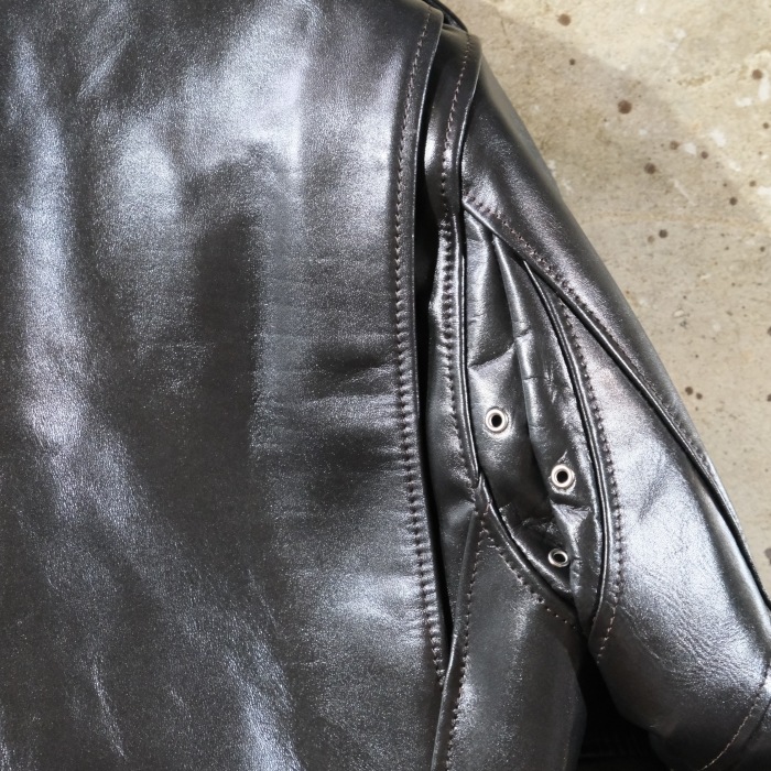 Y'2 LEATHER �磻�ġ��쥶����PR-58�ۡ�VINTAGE HORSE LIGHT DOUBLE BREASTED MORTORCYCLE JACKET�ۥӥ�ơ����ۡ����饤�ȥ��֥�饤������ �ϳ� ������