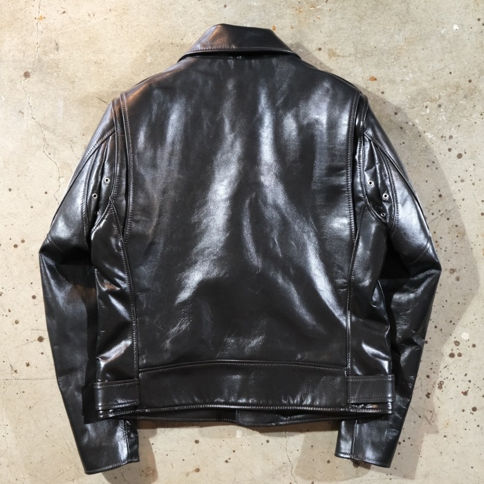 Y'2 LEATHER �磻�ġ��쥶����PR-58�ۡ�VINTAGE HORSE LIGHT DOUBLE BREASTED MORTORCYCLE JACKET�ۥӥ�ơ����ۡ����饤�ȥ��֥�饤������ �ϳ� ������