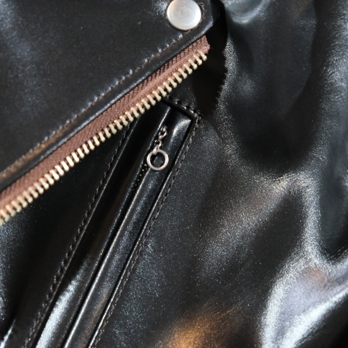 Y'2 LEATHER �磻�ġ��쥶����PR-58�ۡ�VINTAGE HORSE LIGHT DOUBLE BREASTED MORTORCYCLE JACKET�ۥӥ�ơ����ۡ����饤�ȥ��֥�饤������ �ϳ� ������