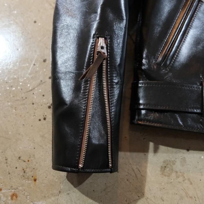 Y'2 LEATHER �磻�ġ��쥶����PR-58�ۡ�VINTAGE HORSE LIGHT DOUBLE BREASTED MORTORCYCLE JACKET�ۥӥ�ơ����ۡ����饤�ȥ��֥�饤������ �ϳ� ������
