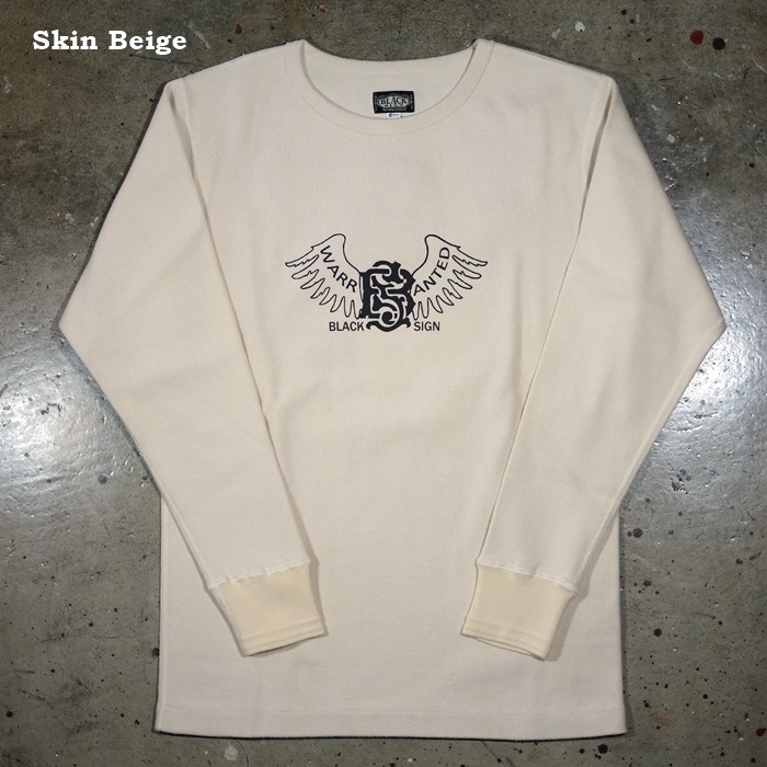 BLACK SIGN(֥å<BR>BSFN-1430WingۡBS Wing Crew Neck Amish Under Wear<BR>֥ɥ롼ͥå<BR>L/S T ե饤 إӡȥåȥ<BR>MADE IN JAPAN