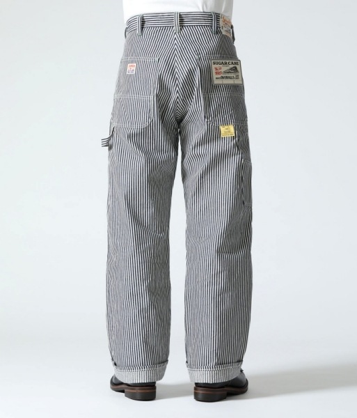 SUGAR CANE ���奬���������SC42496�ۡ�11oz. HICKORY STRIPE WORK PANTS�ۥҥå��꡼���ȥ饤�ץ���ѥ�� �ڥ��󥿡��ѥ��