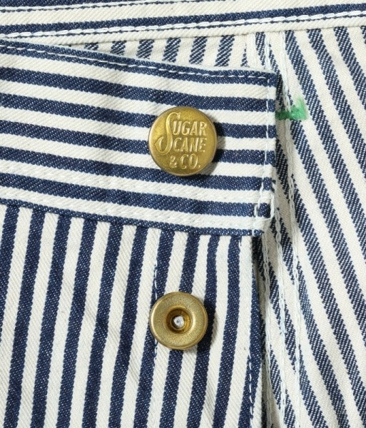 SUGAR CANE ���奬���������SC42496�ۡ�11oz. HICKORY STRIPE WORK PANTS�ۥҥå��꡼���ȥ饤�ץ���ѥ�� �ڥ��󥿡��ѥ��