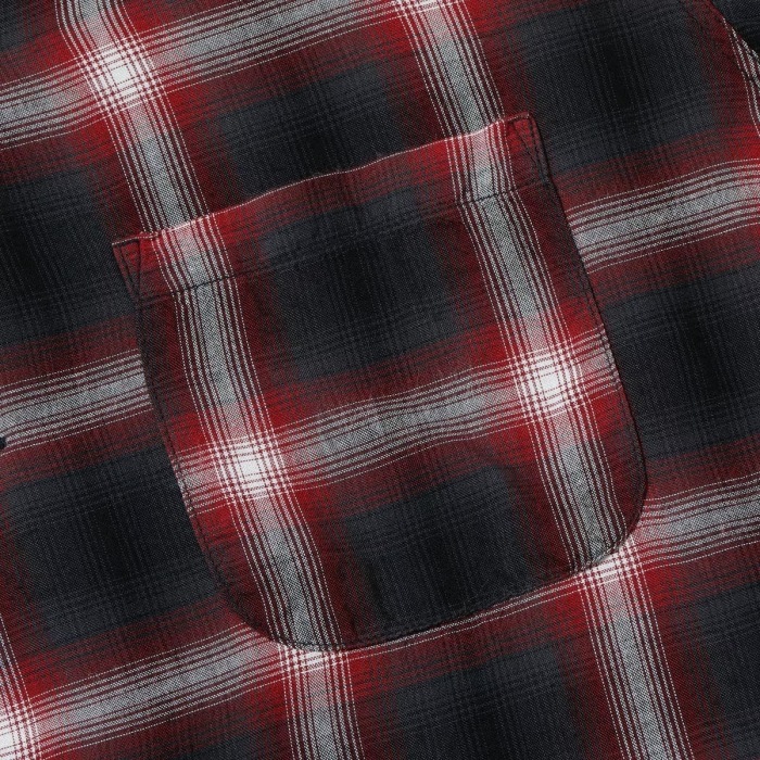 SUGAR CANE ���奬�������� ��SC29120�ۡ�RAYON OMBRE CHECK OPEN SHIRT�ۥ졼��󥪥�֥졼�����å������ץ󥷥�� ���� Ĺµ����� ������