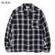 SUGAR CANE ���奬�������� ��SC29120�ۡ�RAYON OMBRE CHECK OPEN SHIRT�ۥ졼��󥪥�֥졼�����å������ץ󥷥�� ���� Ĺµ����� ������