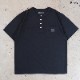 TROPHY CLOTHING ȥե󥰡TE-19ۡ"MONOCHROME" RD Henley TeeۥΥإ꡼T إ꡼ͥå  ⵡǽǺ MADE IN JAPAN