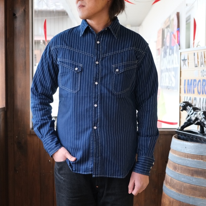 TCB jeans �ƥ��������ӡ������󥺡�RANCHMAN Shirt�ۢ�BLUE WABASH�� �����ޥ󥷥�� 8oz �����Хå��� ���åȥ�100% ������ MADE IN JAPAN
