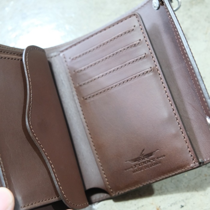 FUNNY �ե��ˡ���DOUBLE DOTS BILLFOLD with DROP HANDLE�ۢ�֥�ƥ��å���֥饤�ɥ�� ���֥�ɥåȥӥ�ե����� ����С� �����ϥ��� MADE IN JAPAN