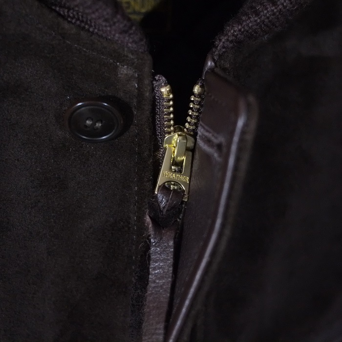 Y'2 LEATHER �磻�ġ��쥶����TB-136�ۡ�STEER SUEDE��STEER OIL RIB JKT�ۥ��ƥ��������ɣ����ƥ������� ��֥��㥱�å� ���� ������