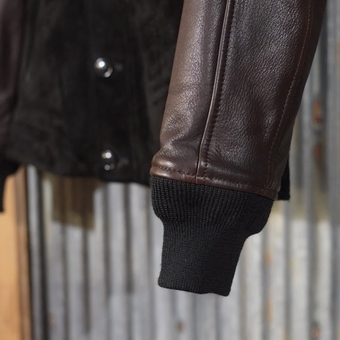 Y'2 LEATHER �磻�ġ��쥶����TB-136�ۡ�STEER SUEDE��STEER OIL RIB JKT�ۥ��ƥ��������ɣ����ƥ������� ��֥��㥱�å� ���� ������