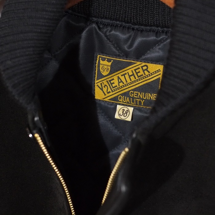 Y'2 LEATHER �磻�ġ��쥶����TB-136�ۡ�STEER SUEDE��STEER OIL RIB JKT�ۥ��ƥ��������ɣ����ƥ������� ��֥��㥱�å� ���� ������