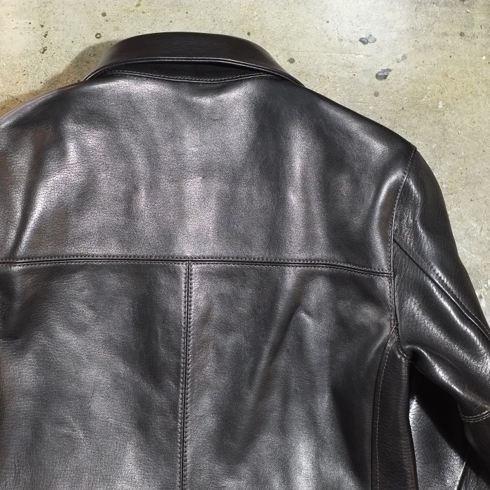 Y'2 LEATHER �磻�ġ��쥶����EC-76�ۡ�ECO HORSE 30��S CAR COAT��BLACK��ۢ㥨���ۡ����䥫�������� �쥶���ϡ��ե����� �ϳ� ������