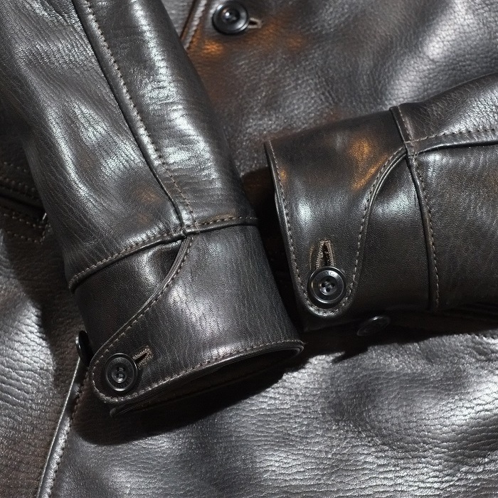 Y'2 LEATHER �磻�ġ��쥶����EC-76�ۡ�ECO HORSE 30��S CAR COAT��BLACK��ۢ㥨���ۡ����䥫�������� �쥶���ϡ��ե����� �ϳ� ������