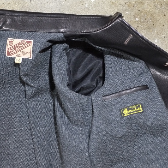 Y'2 LEATHER �磻�ġ��쥶����EC-76�ۡ�ECO HORSE 30��S CAR COAT��BLACK��ۢ㥨���ۡ����䥫�������� �쥶���ϡ��ե����� �ϳ� ������